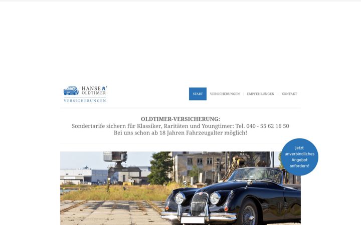 Screenshot of hanse-oldtimer.de