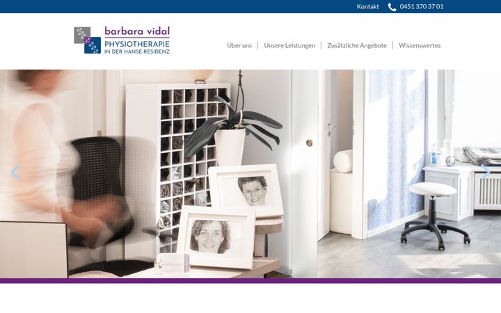 Screenshot of hanse-physiotherapie.de