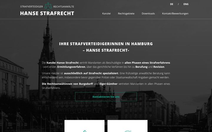 Screenshot van hanse-strafrecht.de