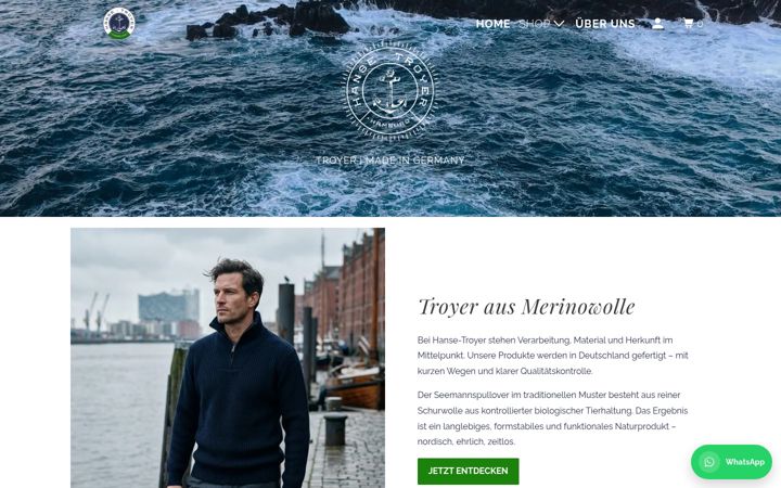 Screenshot of hanse-troyer.eu