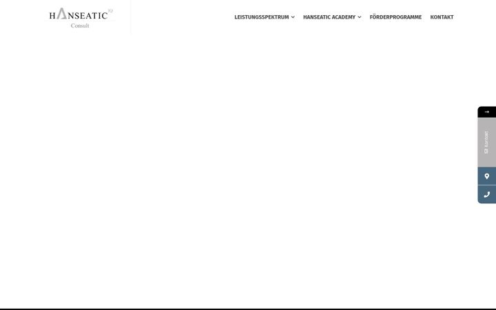 Screenshot of hanseatic-consult.hamburg