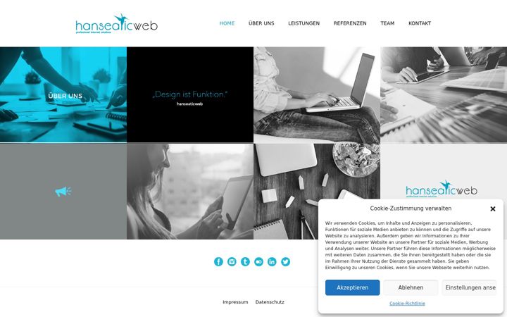 Screenshot of hanseatic-web.de