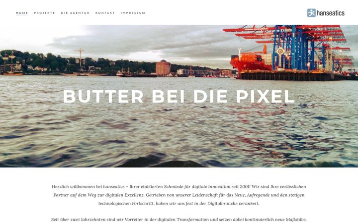 Screenshot of hanseatics.com