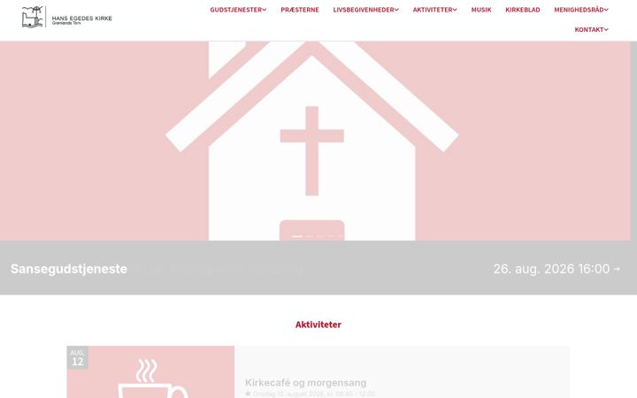 Screenshot of hansegede.dk
