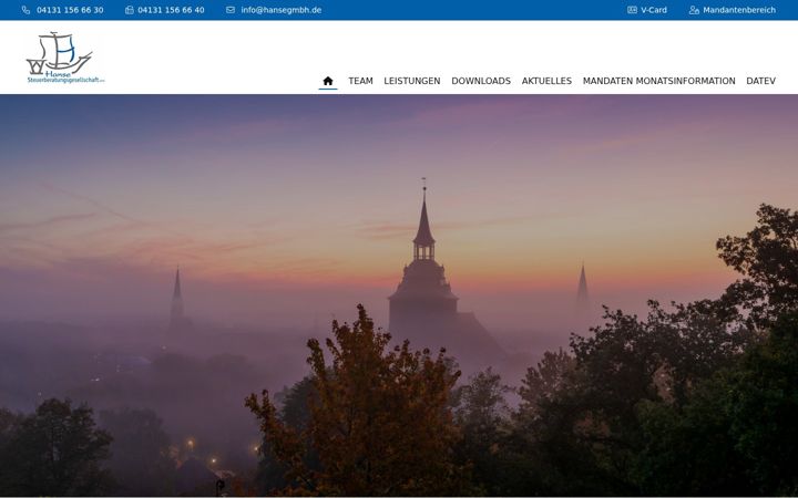 Screenshot of hansegmbh.com