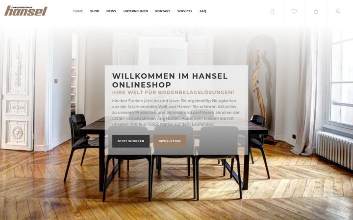 Screenshot of hansel-shop.de