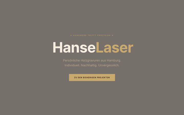 Screenshot of hanselaser.de