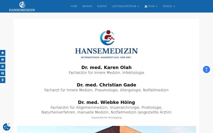 Ekrano kopija hansemedizin-lueneburg.de