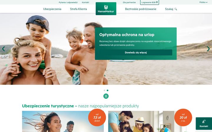 Screenshot of hansemerkur.pl