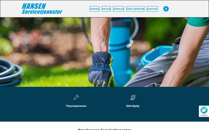 Screenshot of hansen-servicetjenester.no