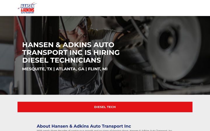 Screenshot of hansenadkinsjobs.com
