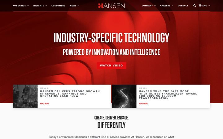 Screenshot of hansencx.com