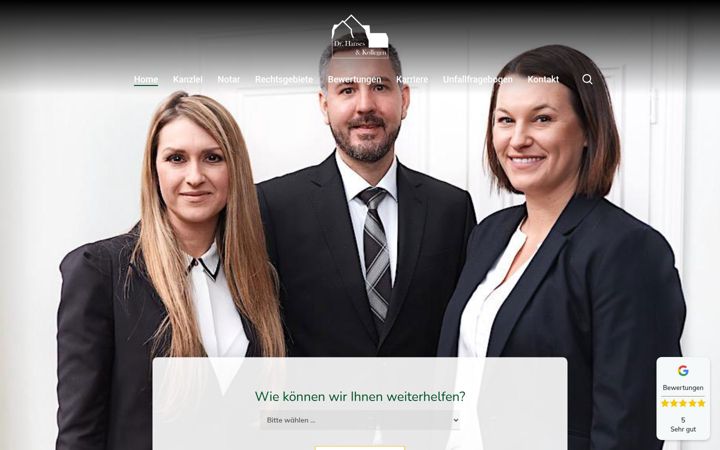 Ekrano kopija hanses-kollegen.de