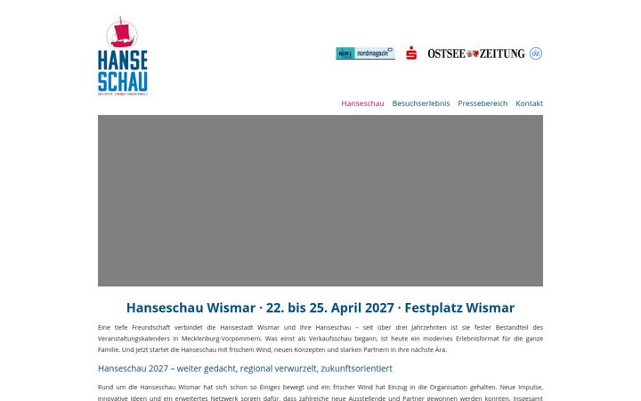 Ekrano kopija hanseschau-wismar.de