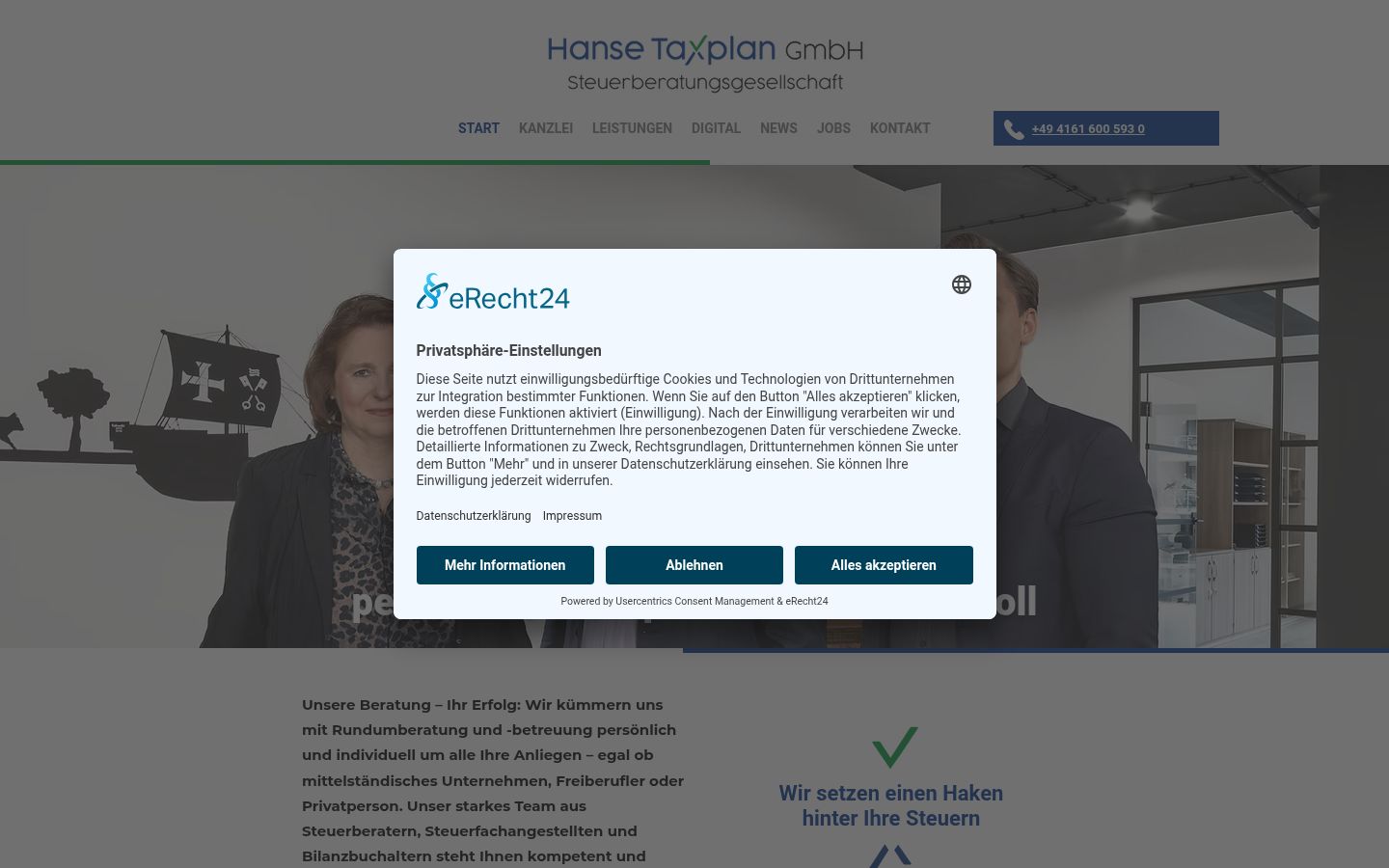 Sutikimo reklamjuostės, rodytos prieš bet kokią sąveiką, ekrano kopija