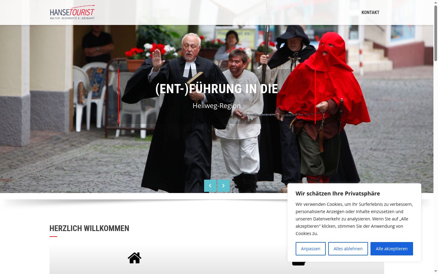 Screenshot van de toestemmingsbanner zoals getoond vóór enige interactie