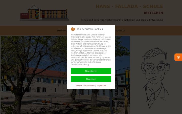 Screenshot of hansfalladaschule.de