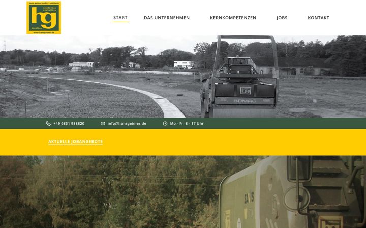 Screenshot of hansgeimer.de