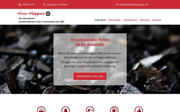 Skärmbild av hanshoeppner.de