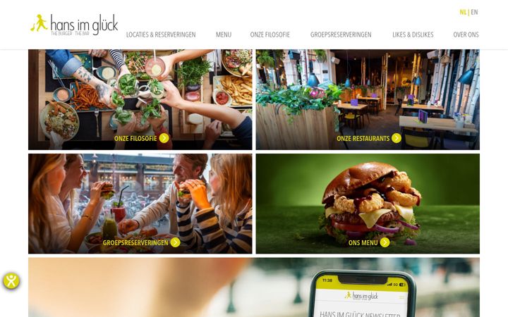 Screenshot of hansimgluck.nl