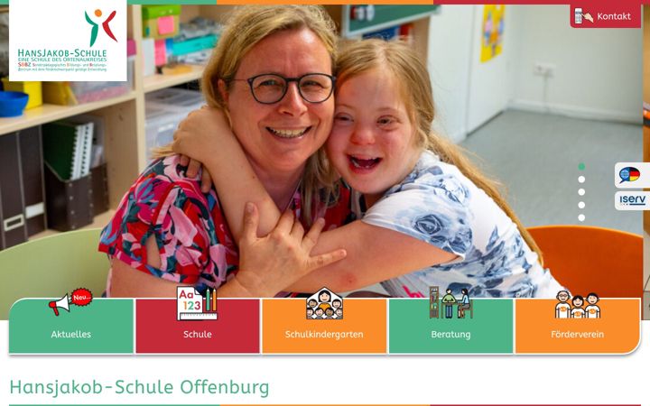 Ekrano kopija hansjakob-schule.de