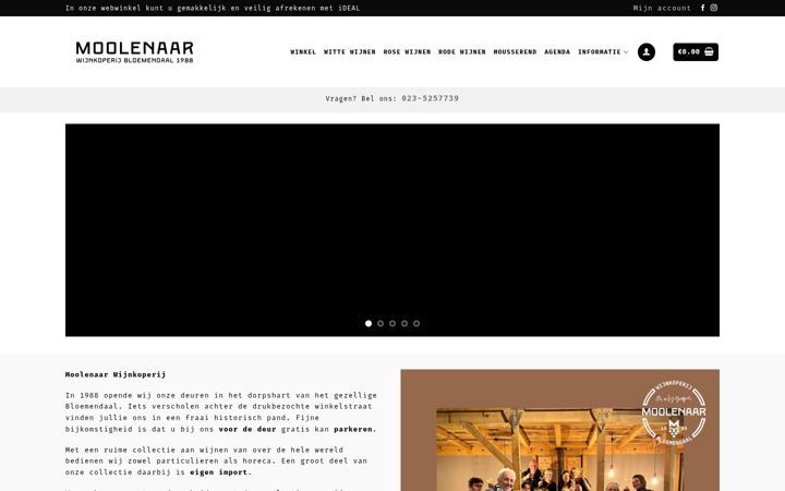 Screenshot of hansmoolenaar.nl