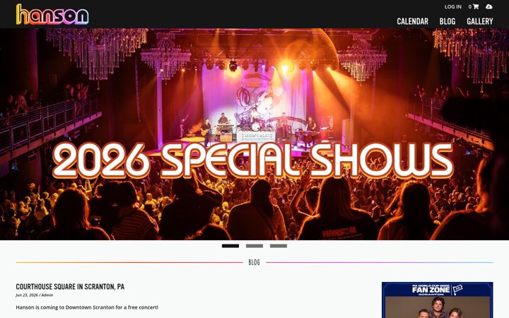 Screenshot von hanson.net