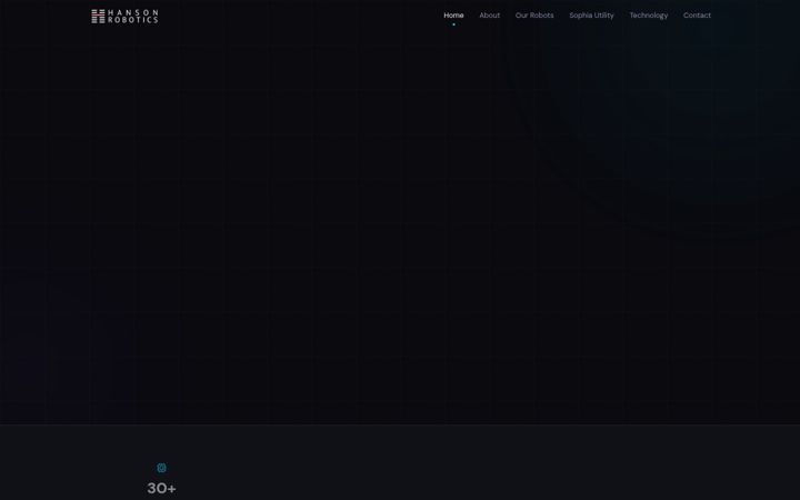 Screenshot του hansonrobotics.com