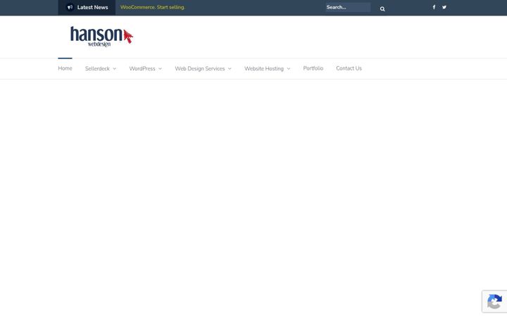 Screenshot of hansonwebdesign.co.uk