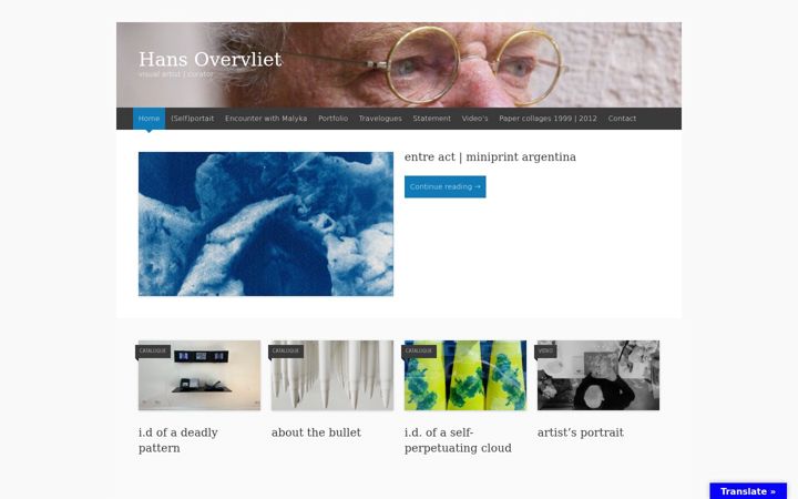 Screenshot of hansovervliet.com