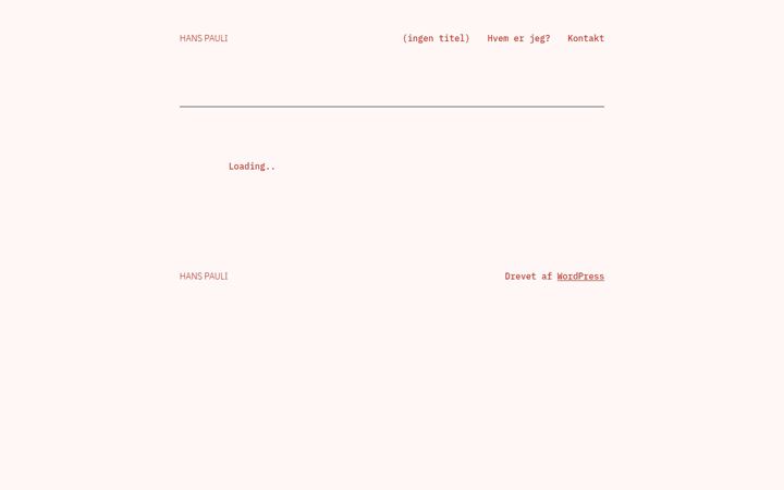 Screenshot of hanspauli.com