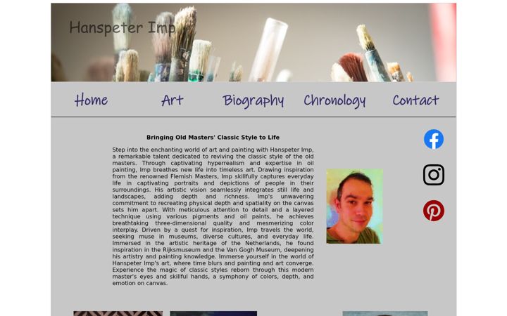 Screenshot of hanspeter-imp.at