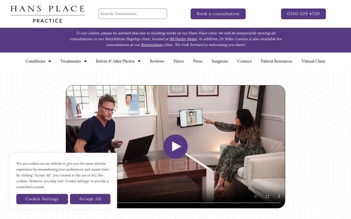 Screenshot of hansplace.com