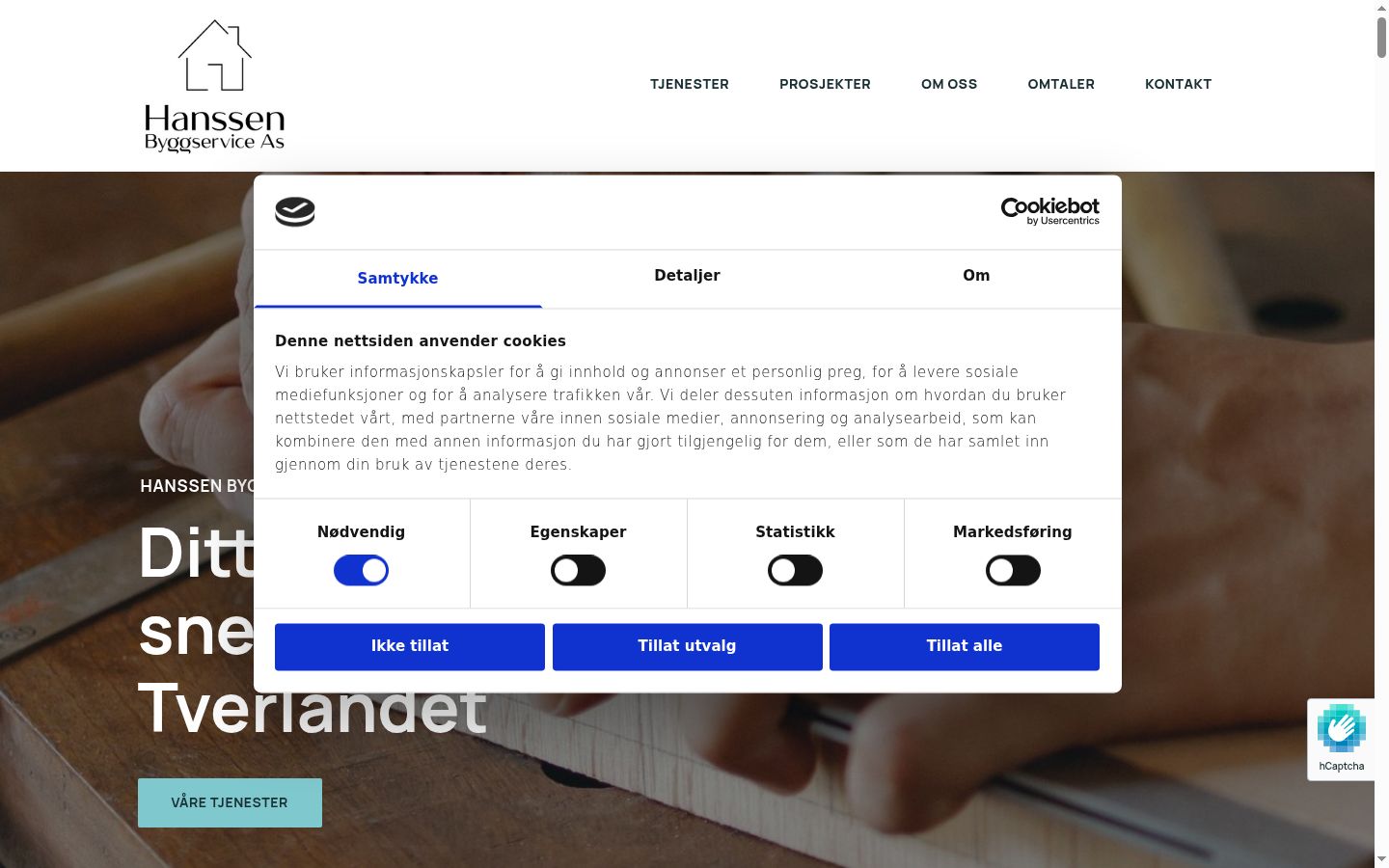 Screenshot tal-banner tal-kunsens muri qabel kwalunkwe interazzjoni