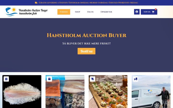 Screenshot of hanstholm.fish
