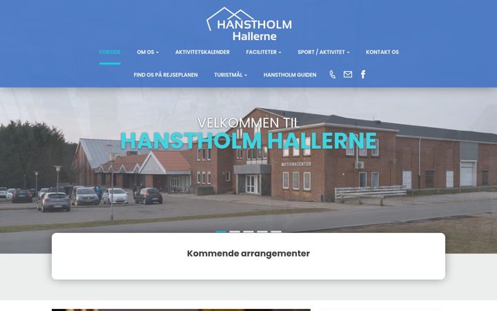 Screenshot of hanstholmhallerne.dk