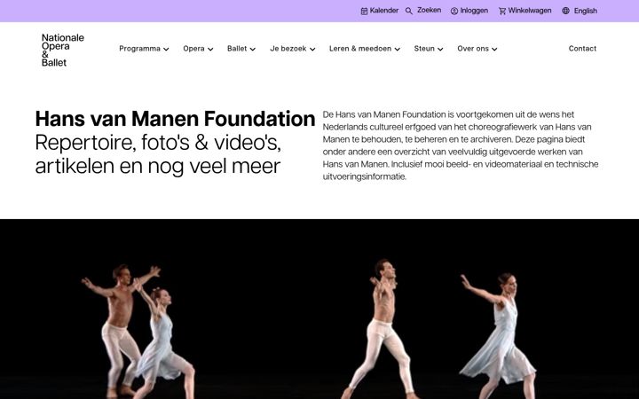 Screenshot of hansvanmanen.nl