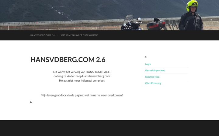 Screenshot of hansvdberg.com
