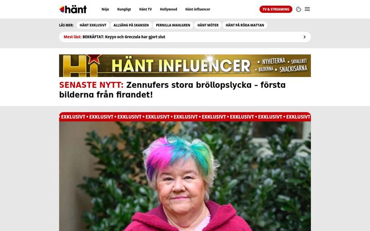 Screenshot of hant.se
