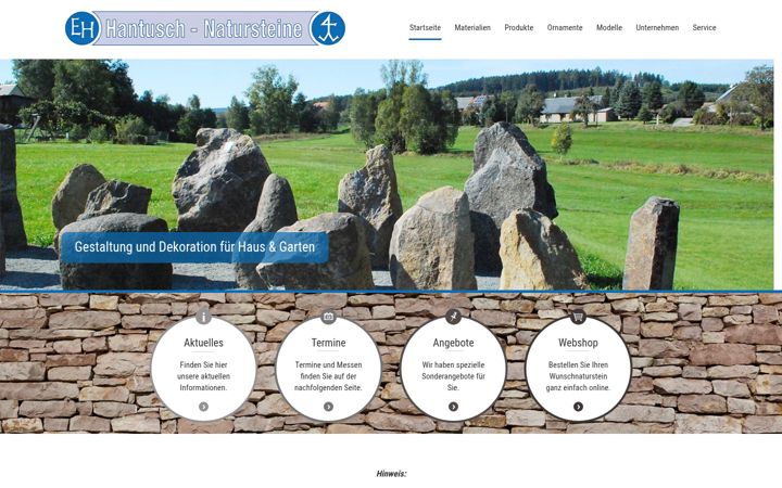 Screenshot of hantusch-natursteine.de