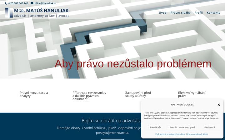 Screenshot of hanuliak.eu