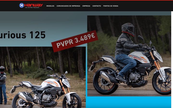 Screenshot van hanwaymotos.pt