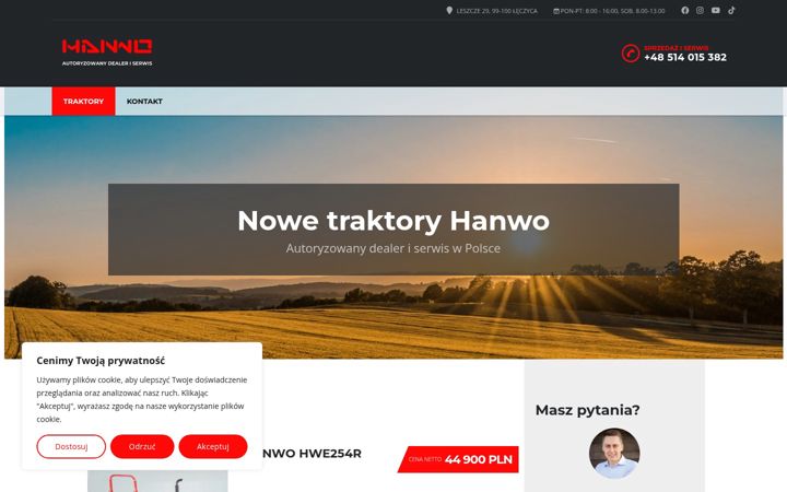 Screenshot of hanwo.pl