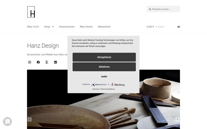 Screenshot of hanz-design.de