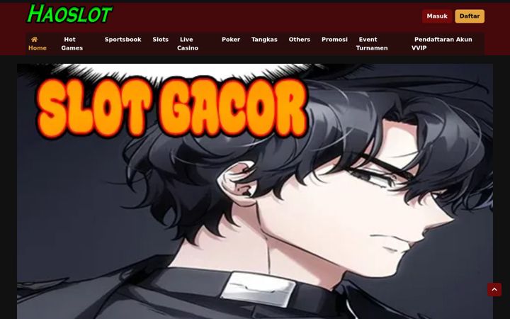 Screenshot of haoslot.org