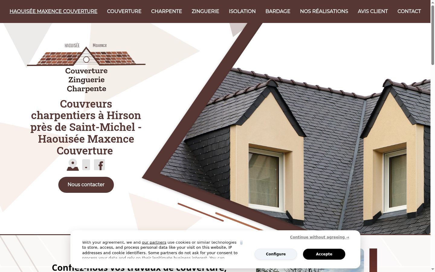 Screenshot tal-banner tal-kunsens muri qabel kwalunkwe interazzjoni