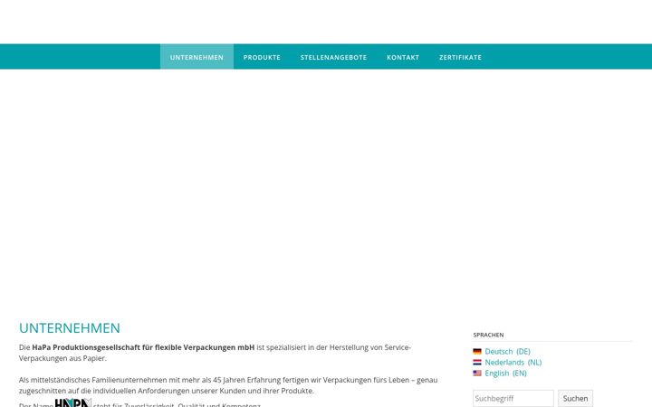 Screenshot ta' hapa-gmbh.de