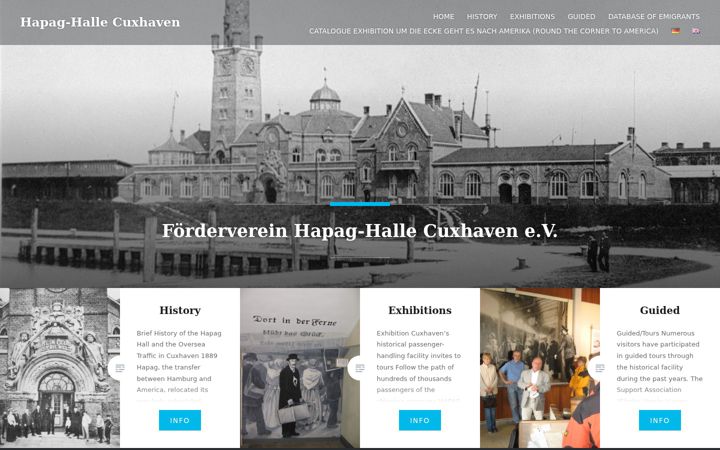 Screenshot of hapaghalle-cuxhaven.de