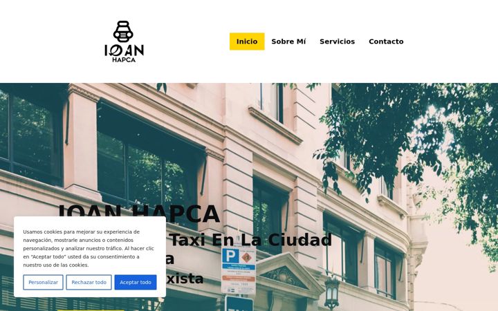 Screenshot of hapcataxi.com