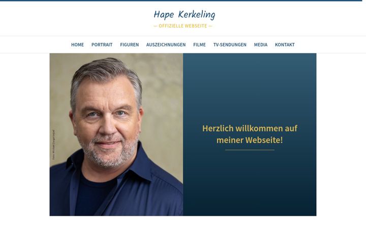 Ekrānuzņēmums no hapekerkeling.de
